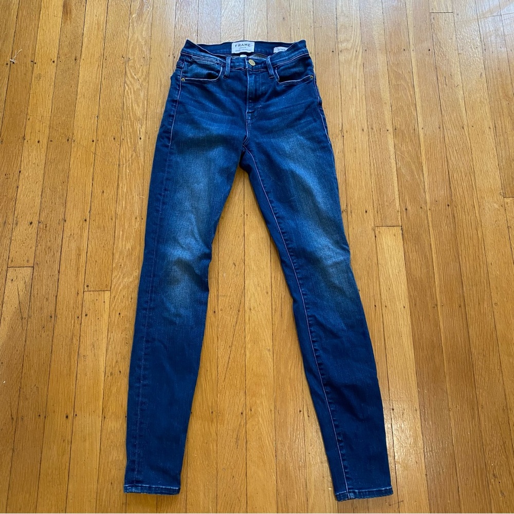 Frame Le high skinny size 25 blue skinny jeans